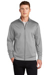 Sport-Tek ST241 Sport-Wick ® Fleece Full-Zip Jacket Front Thumbnail