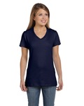 Hanes S04V Ladies Perfect-T V-Neck T-Shirt Side Thumbnail