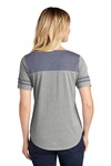 Sport-Tek LST403 Ladies PosiCharge ® Tri-Blend Wicking Fan Tee Back Thumbnail