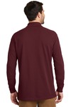 Port Authority K8000LS EZCotton ® Long Sleeve Polo Back Thumbnail