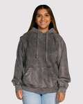 dyenomite 854mw premium fleece mineral wash hooded sweatshirt Front Thumbnail