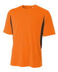 a4 nb3181 youth cooling performance color blocked t-shirt Front Thumbnail