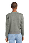 district dt1312 women's perfect tri ® fleece v-neck sweatshirt Back Thumbnail