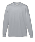 augusta sportswear 788 adult wicking long-sleeve t-shirt Front Thumbnail