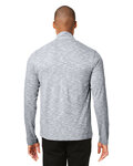 north end ne415 men's eclipse jacquard quarter-zip Back Thumbnail