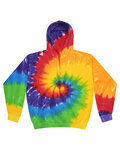 Tie-Dye CD877 Adult Tie-Dyed Pullover Hooded Sweatshirt Front Thumbnail