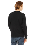 bella + canvas 3150 men's jersey long-sleeve henley Back Thumbnail