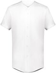 Augusta Sportswear 6910 Youth Cutter+ Full Button Baseball Jersey Front Thumbnail