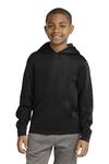 sport-tek yst244 youth sport-wick ® fleece hooded pullover Front Thumbnail