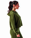 TriDri TD077 Ladies' Alice Half-Zip Hooded Sweatshirt Side Thumbnail