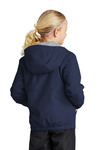 sport-tek yst56 youth waterproof insulated jacket Back Thumbnail