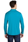 sport-tek st520ls posi-uv ™ pro long sleeve polo Back Thumbnail