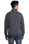 port & company pc78fz core fleece cadet full-zip sweatshirt Back Thumbnail