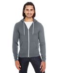 american apparel f497 usa collection flex fleece zip hoodie Side Thumbnail