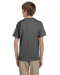 Hanes 5370 Youth EcoSmart ® 50/50 Cotton/Poly T-Shirt Back Thumbnail