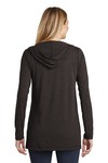 district dt156 women's perfect tri ® hooded cardigan Back Thumbnail