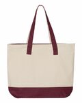 Q-Tees Q1300 19L Zippered Tote Back Thumbnail