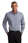 Port Authority TLS642 Tall Tattersall Easy Care Shirt Front Thumbnail