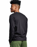 russell athletic 600lrus cotton classic long sleeve tee Back Thumbnail