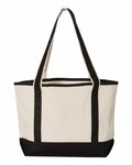 q-tees q125800 20l small deluxe tote Back Thumbnail