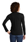 allmade al6008 women's tri-blend long sleeve tee Back Thumbnail