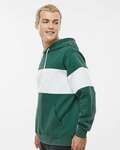 mv sport 22709 classic fleece colorblocked hooded sweatshirt Side Thumbnail