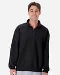 Hanes OG900 Men's Beefy® Sweats Premium Heavyweight Quarter-Zip Sweatshirt Front Thumbnail