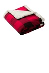 port authority bp43 flannel sherpa blanket Front Thumbnail
