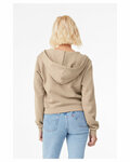 Bella + Canvas 7539 Ladies' Sponge Fleece Full-Zip Hooded Sweatshirt Back Thumbnail