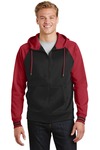 Sport-Tek ST236 Sport-Wick ® Varsity Fleece Full-Zip Hooded Jacket Front Thumbnail