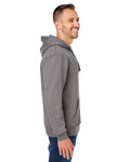 J America JA8824 Adult Premium Fleece Pullover Hooded Sweatshirt Side Thumbnail