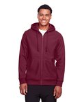 team 365 tt95 men's zone hydrosport™ heavyweight full-zip hooded sweatshirt Front Thumbnail