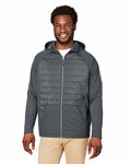 CORE365 CE808 Unisex Techno Lite Hybrid Hooded Jacket Front Thumbnail