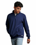 russell athletic 1z4hbm dri power® quarter-zip cadet collar sweatshirt Front Thumbnail