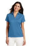 Port Authority L528 Ladies Performance Fine Jacquard Polo Front Thumbnail
