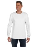 hanes 5596 men's 6.1 oz. authentic-t ® long-sleeve pocket t-shirt Front Thumbnail