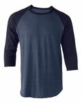 Tultex 0245TC Unisex Raglan Tee Front Thumbnail