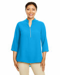 Devon & Jones DP611W Ladies' Perfect Fit™  3/4-Sleeve Crepe Tunic Front Thumbnail