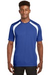 sport-tek t478 dry zone ® colorblock crew Front Thumbnail