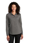 port authority lw401 ladies long sleeve performance staff shirt Front Thumbnail