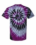 Dyenomite 200MS Multi-Color Spiral Tie-Dyed T-Shirt Back Thumbnail