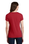 port & company lpc450v ladies fan favorite v-neck tee Back Thumbnail