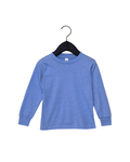 Bella + Canvas 3501T Youth Toddler Jersey Long Sleeve T-Shirt Front Thumbnail