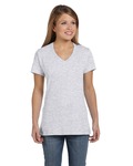 Hanes S04V Ladies' Perfect-T V-Neck T-Shirt Front Thumbnail