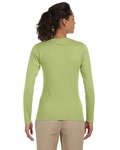 gildan g644l ladies' softstyle®  4.5 oz. long-sleeve t-shirt Back Thumbnail