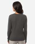 Devon & Jones DG445W Women's New Classic V-Neck Sweater Back Thumbnail