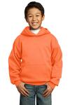 port & company pc90yh youth core fleece pullover hooded sweatshirt Front Thumbnail