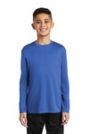 port & company pc380yls youth long sleeve performance tee Front Thumbnail