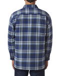 backpacker bp7002 men's flannel shirt jacket with quilt lining Back Thumbnail