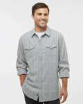 Burnside B8210 Men's Plaid Flannel Shirt Front Thumbnail